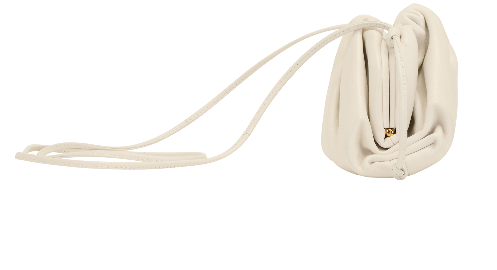 Bottega Veneta Pouch, &pound;495, Handbags, White, Leather, Side view